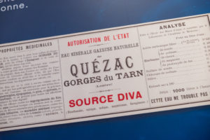 Anciennes étiquettes de l'Eau Minérale de Quézac